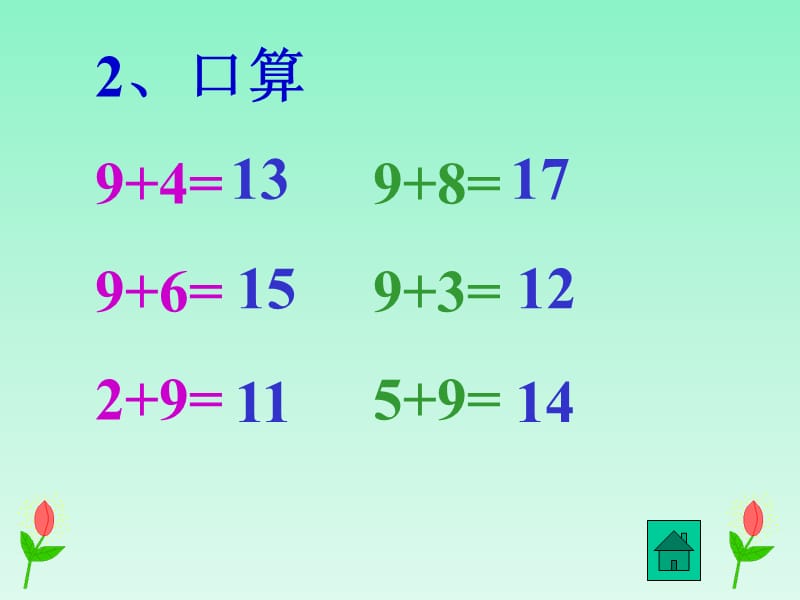 人教版一年级数学上册《8、7、6加几》PPT课件.ppt_第3页