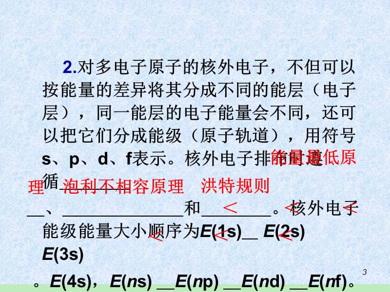 2013-2014学年新课标高中化学总复习课件：第3单元第12讲原子结构与性质.ppt_第3页