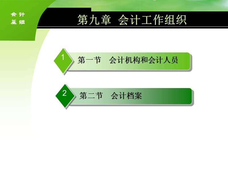 第九章会计工作组织.ppt_第1页