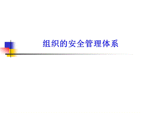 组织的安全管理体系.ppt