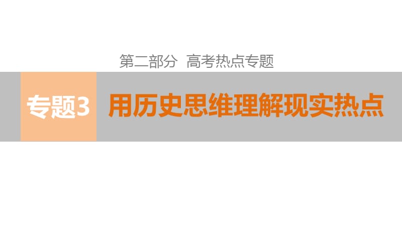 专题3用历史思维理解现实热点.ppt_第1页