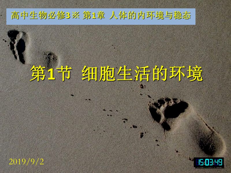 人教版教学课件3-1.1生物必修3课堂教学课件—细胞生活的环境.ppt_第1页