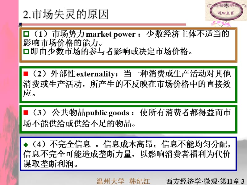 第十一章市场失灵和微观经济政策(高鸿业版)(温州大学韩纪江).ppt_第3页