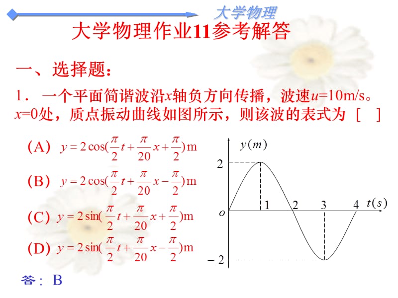 大学物理第十一章测试解答.ppt_第1页