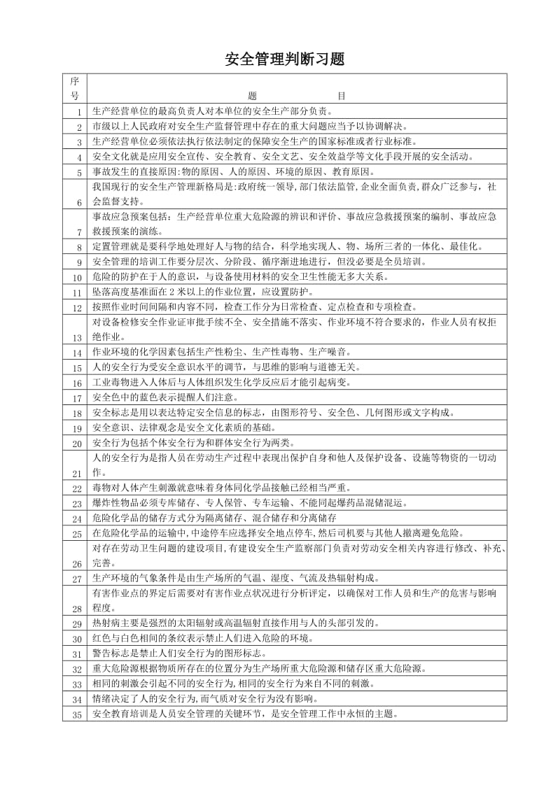 安全管理判断习题(1).doc_第1页