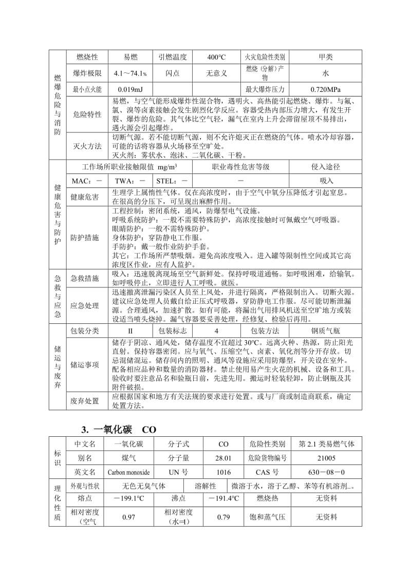 重大危险源介质物理 化学特性说明及防护要点.doc_第2页