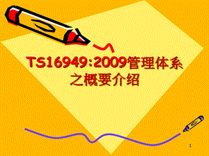 TS169492009管理体系之概要介绍.ppt