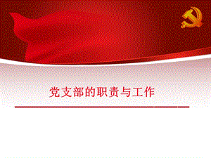 党支部的职责与工作内容培训.ppt