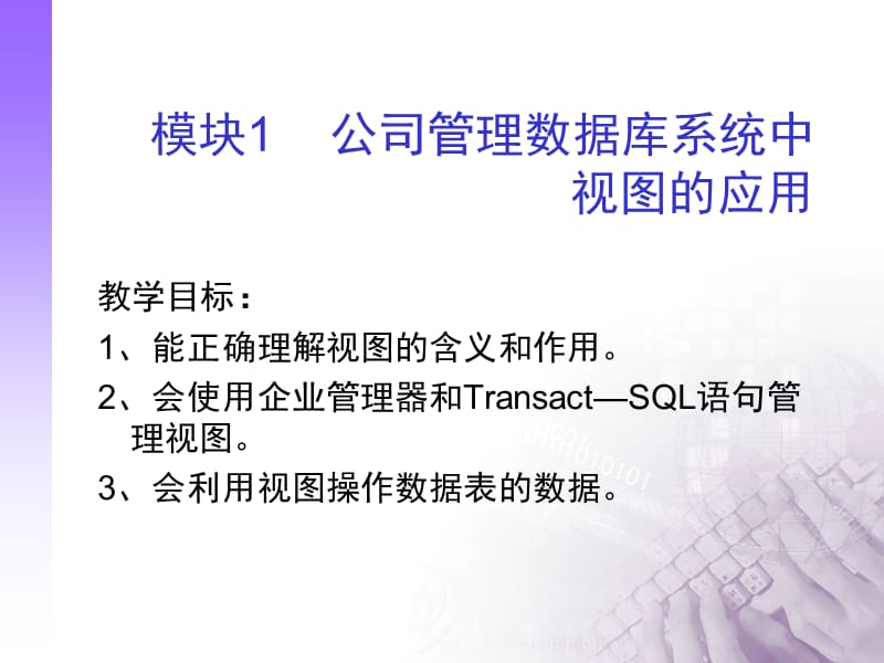 项目六公司管理数据库系统中视图和索引的应用.ppt_第2页