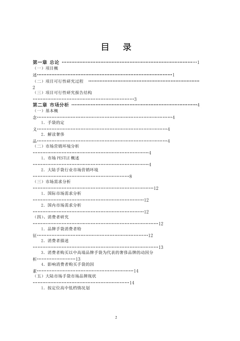 明悦手袋品牌开发项目可行性研究报告.doc_第2页