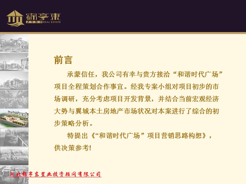 2010年山西省翼城县和谐时代广场项目营销思路构想.ppt_第2页