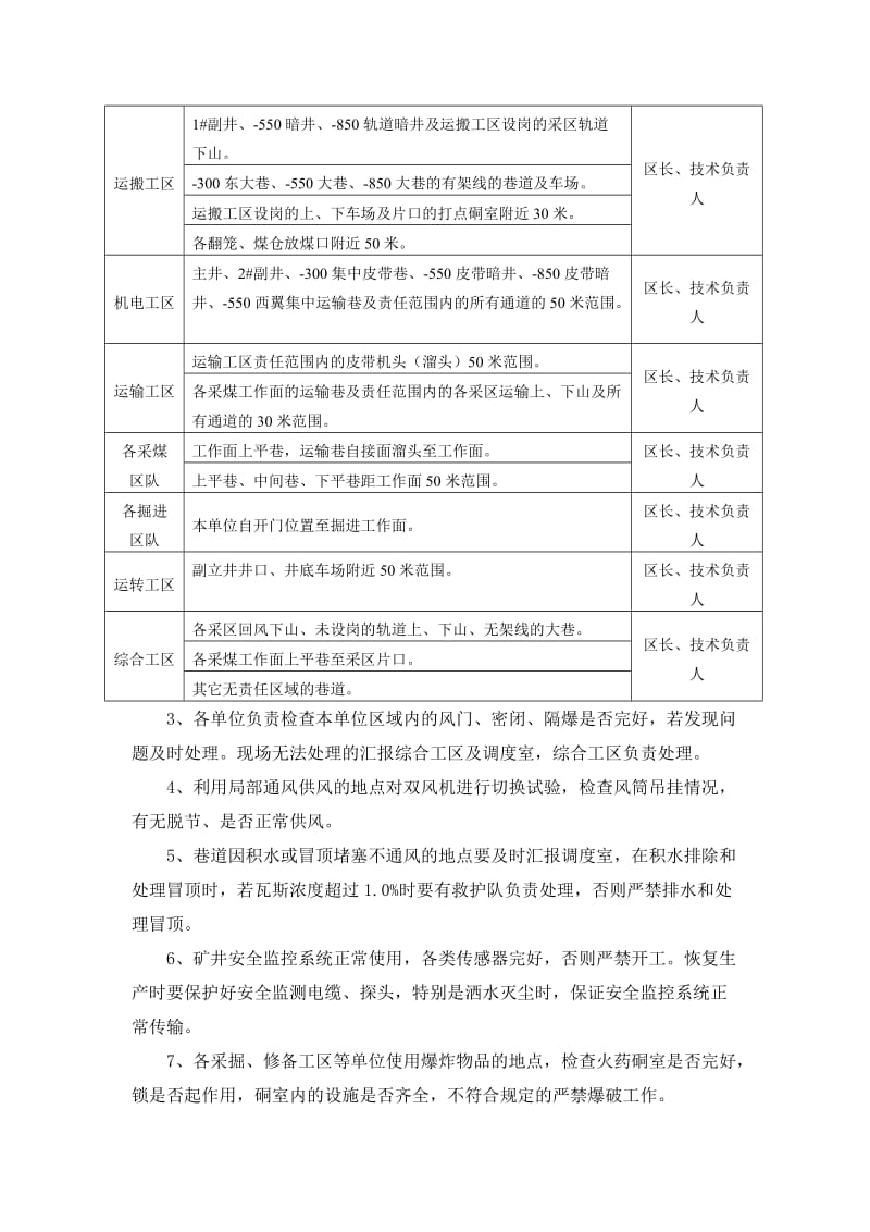 煤矿春节放假及恢复生产通防安全措施.doc_第2页