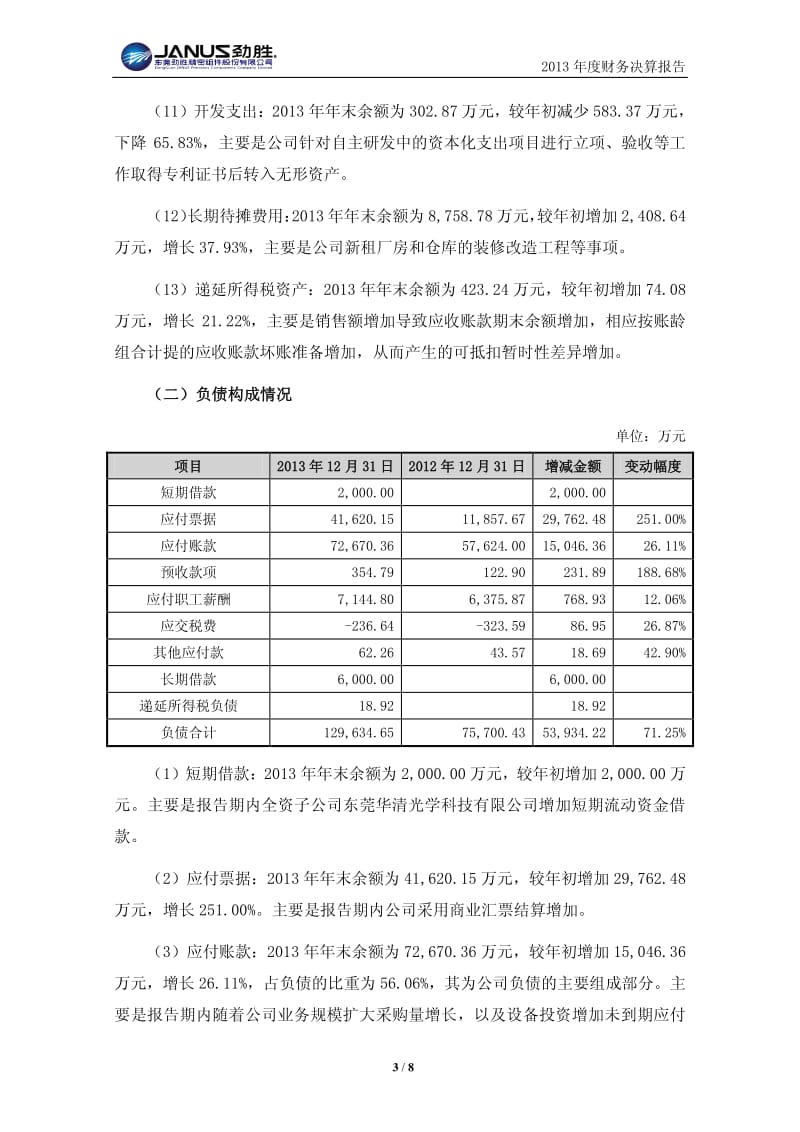 劲胜股份：度财务决算报告.pdf_第3页