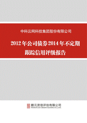 中科云网：公司债券不定期跟踪信用评级报告.pdf