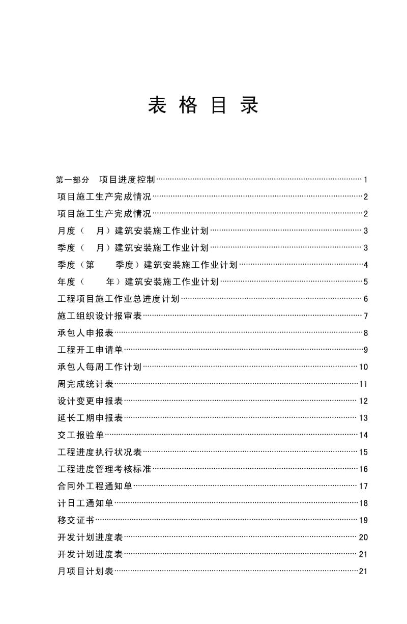 最全的工程项目管理表格大全（281个表格，共150页） .pdf_第3页