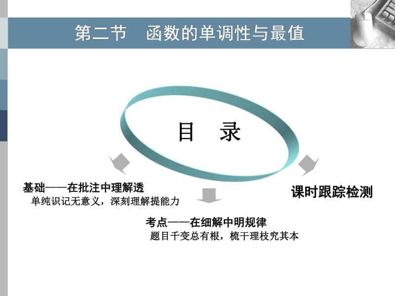 2020版高考理科数学（人教版）一轮复习课件：第二章 第二节 函数的单调性与最值 .pdf_第1页