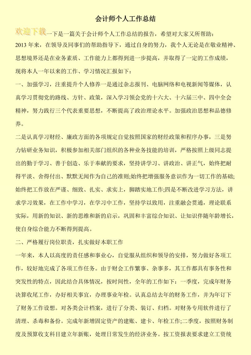 会计师个人工作总结.doc_第1页