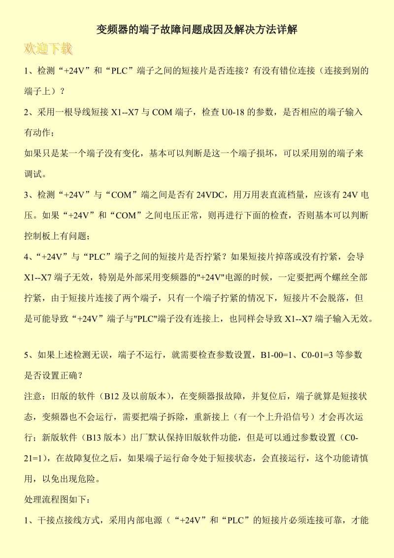 变频器的端子故障问题成因及解决方法详解.doc_第1页