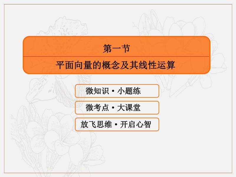 2020版高考人教A版文科数学一轮复习课件：第四章 平面向量、数系的扩充与复数的引入 4-1 .pdf_第3页