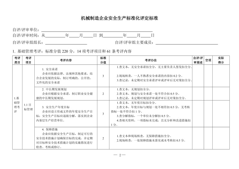 机械制造企业安全生产标准化评定标准.doc_第2页