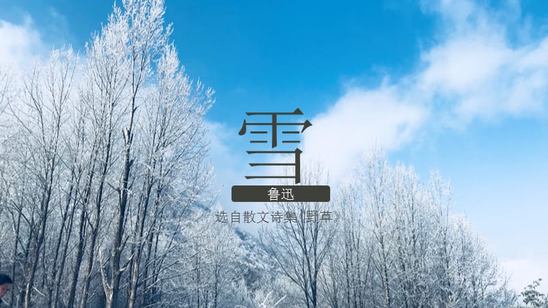 简约风雪公开课课件范本语文教学PPT课.pptx_第1页