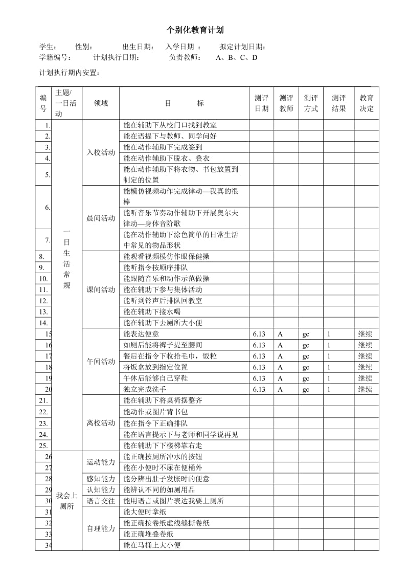 个别化教育计划表.doc_第1页