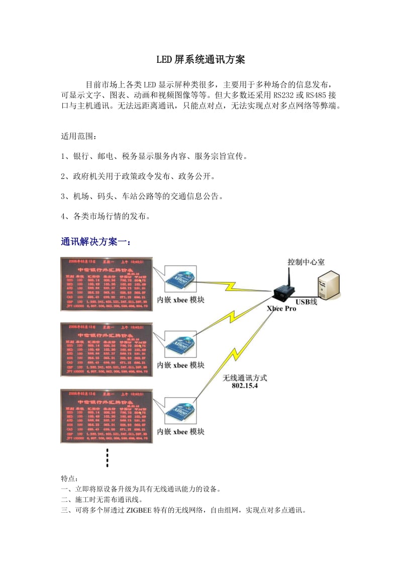 LED屏系统通讯方案.doc_第1页