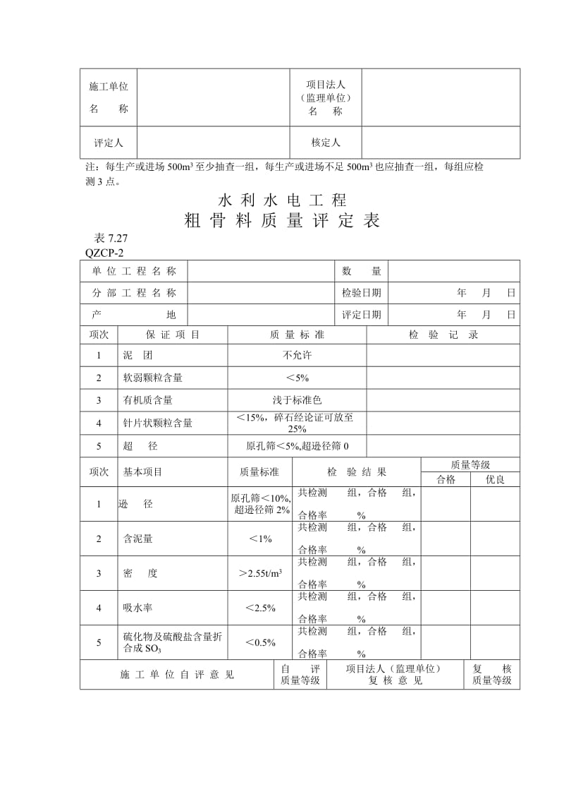 中间产品质量评定表式.doc_第3页