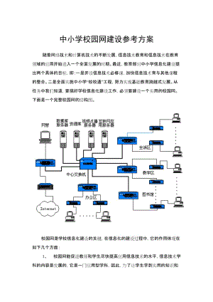 中学学校网络铺设方案 校园网建设 方案.doc