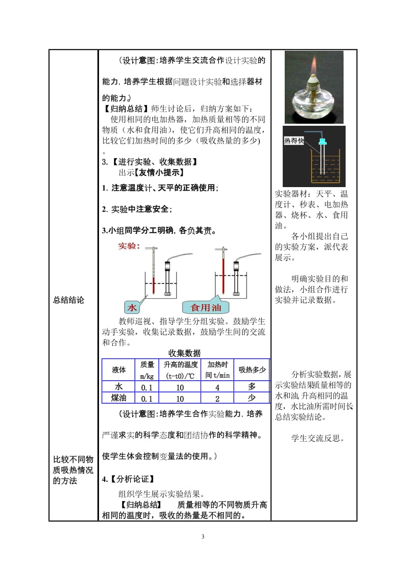 人教版初中物理第十六章第三节《比热容》教案.doc_第3页