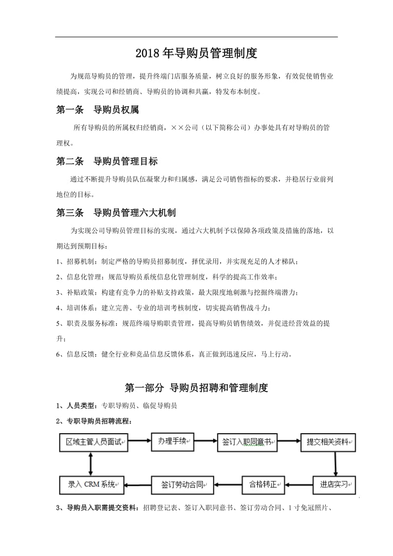 2018年导购员管理制度.doc_第1页