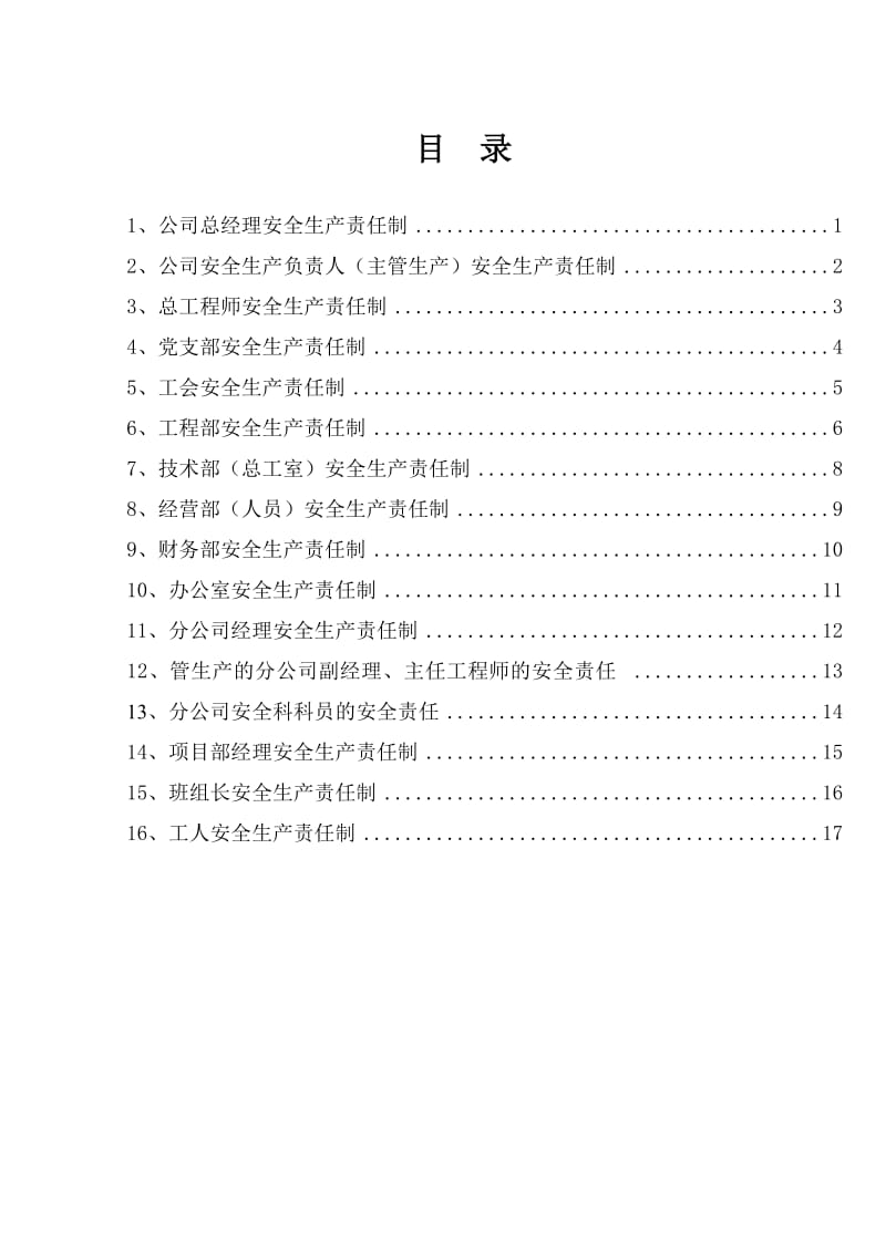 企业主要人员及主要职能部门安全生产责任制 (2).doc_第1页