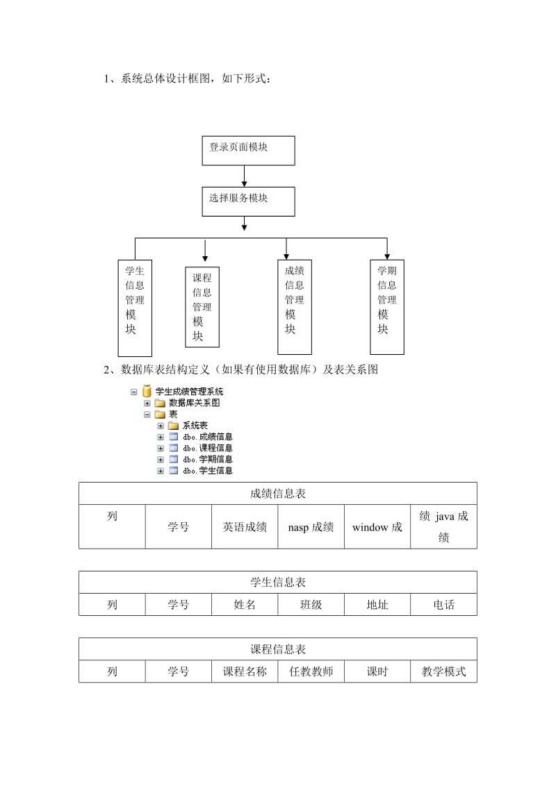 java课程设计-学生成绩管理系统设计报告.doc_第3页