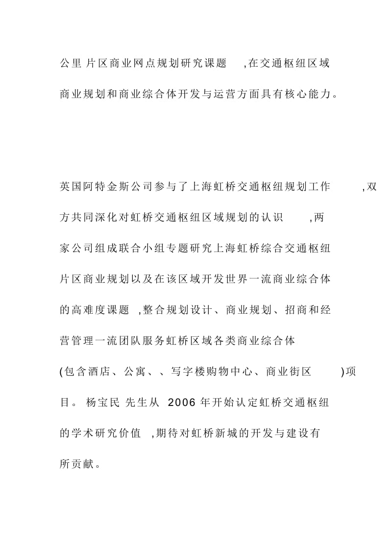 上海虹桥交通枢纽商业网点规划专题研究.doc_第2页