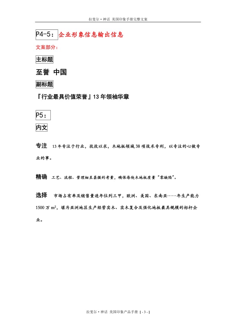 企业品牌及产品形象手册文案.doc_第3页