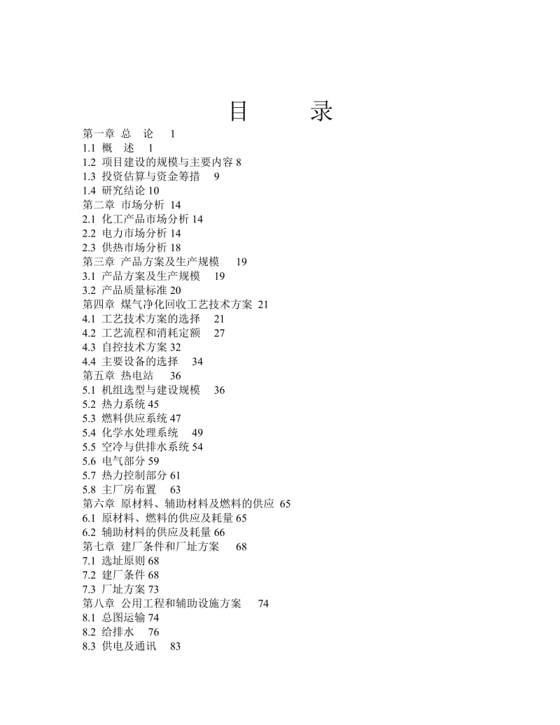 (优秀可研报告推荐)XX环保能源有限公司焦炉煤气综合利用项目可行性研究报告.doc_第2页