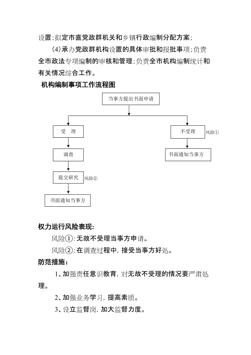 规范权力运行相关法律法规和工作流程图及风险防范.doc_第2页