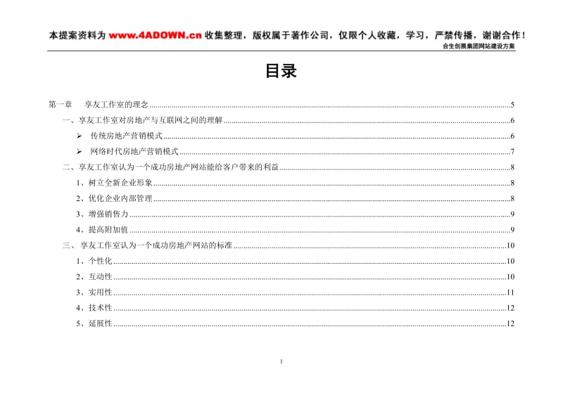 合生创展集团网站建设方案.doc_第1页