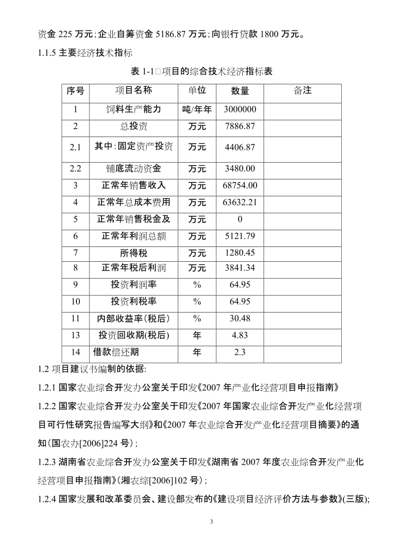 扩建年产30万吨无抗饲料生产线工程项目建议书.doc_第3页