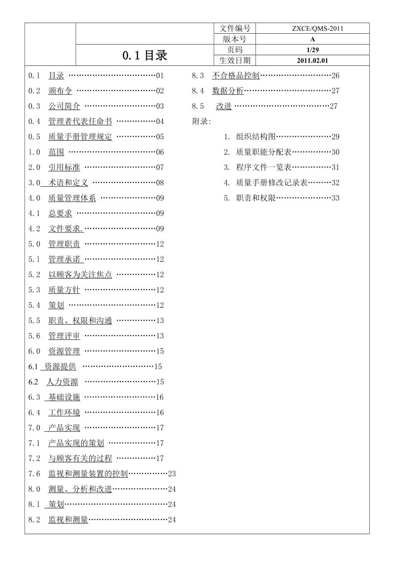 电子科技公司质量手册.doc_第2页