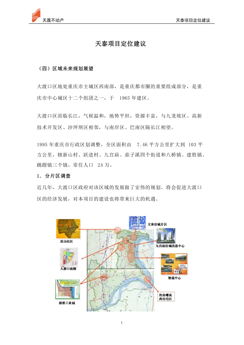 重庆市天泰金地广场项目定位建议报告.doc_第1页