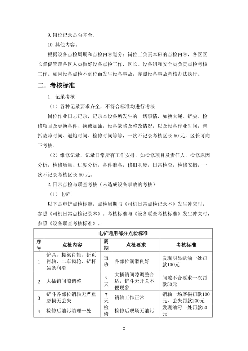 研山铁矿采矿车间设备责任考核制度.doc_第2页