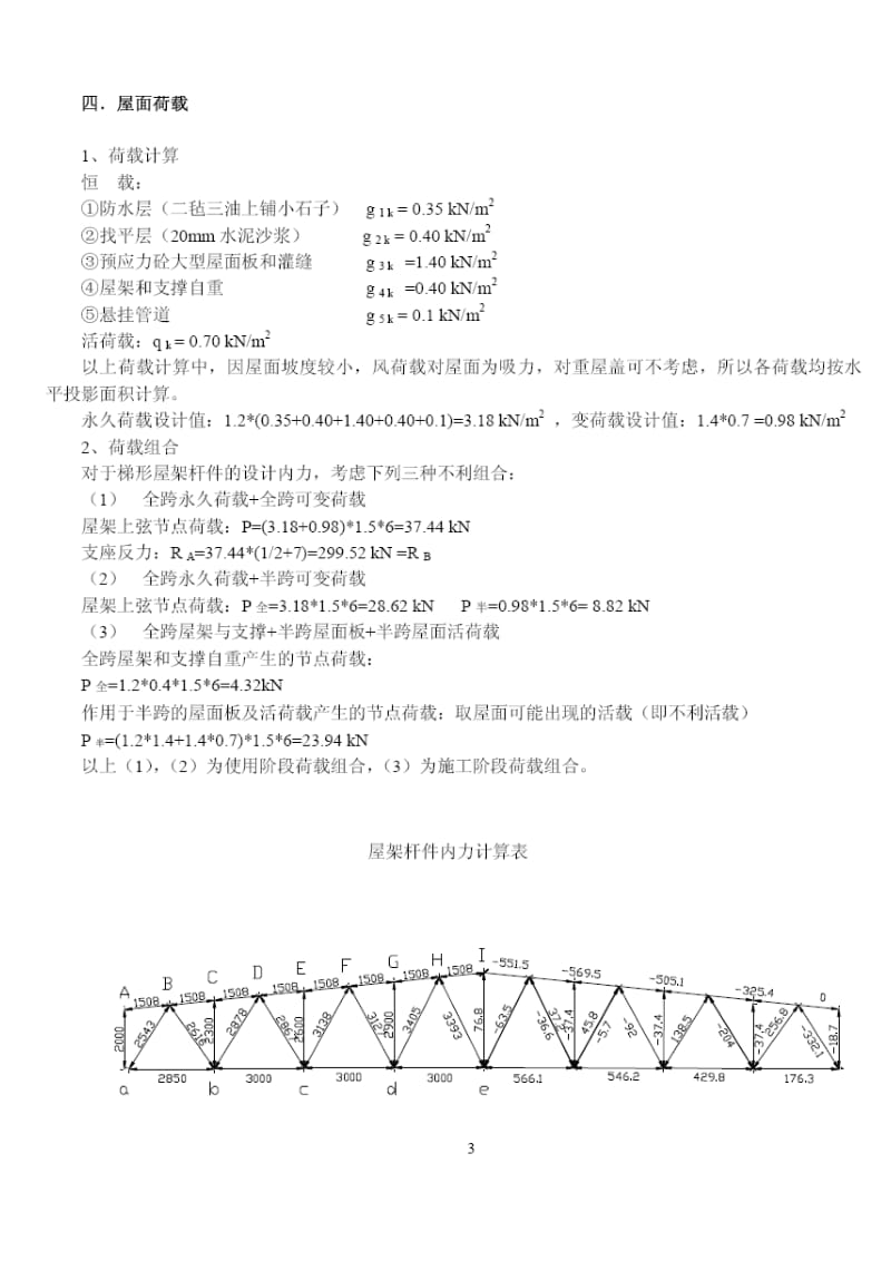 钢屋架课程设计报告.doc_第3页