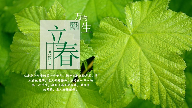 二十四节气传统农历节日海报PPT模板.pptx_第2页