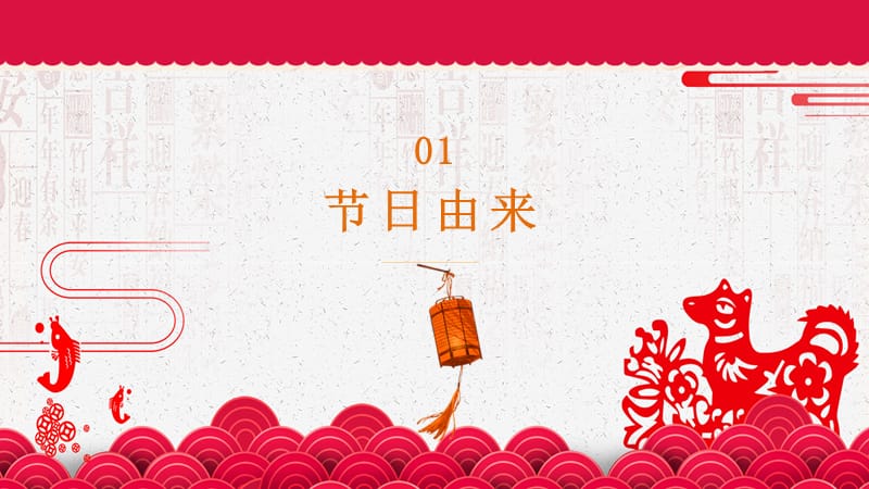 红色喜庆中国风春节新年春节习俗PPT模版.pptx_第3页