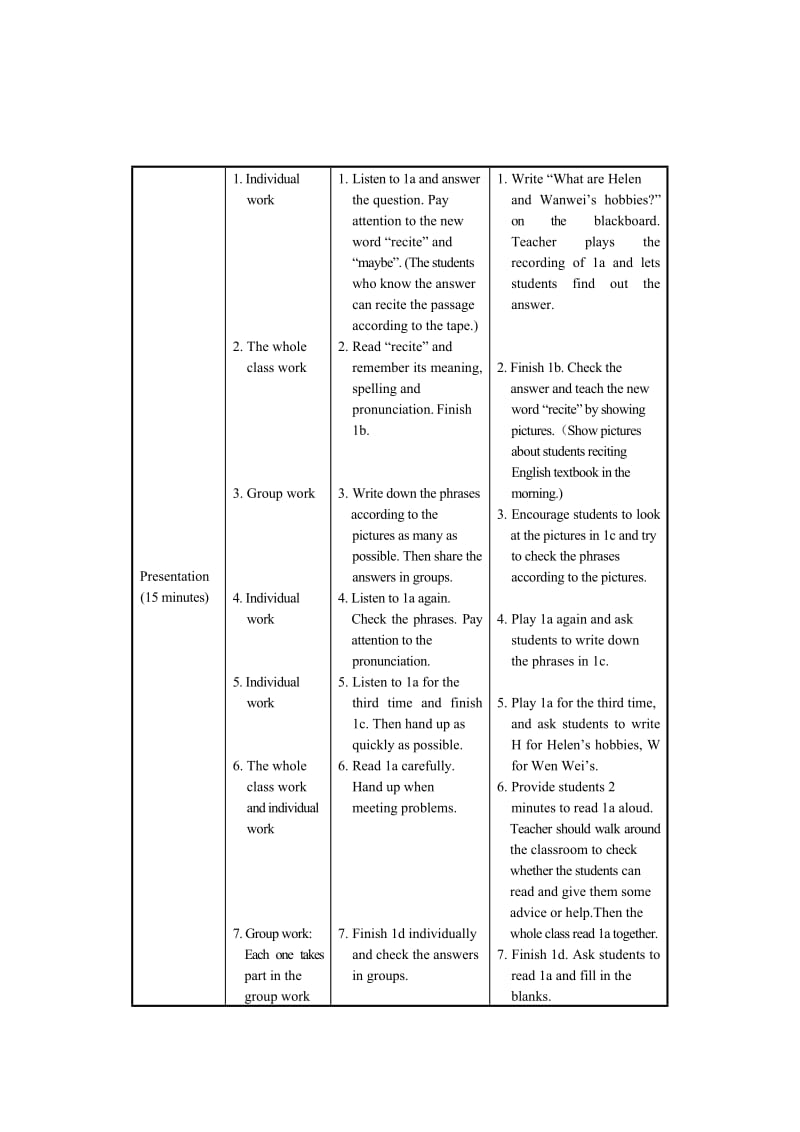 最新仁爱版八年级英语上册：Unit 3 Our Hobbies Topic 1 Section A 教案.doc_第3页