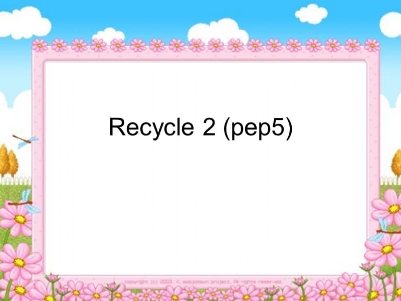 小学PEP英语五年级上册《Recycle 2 》课件.ppt_第1页