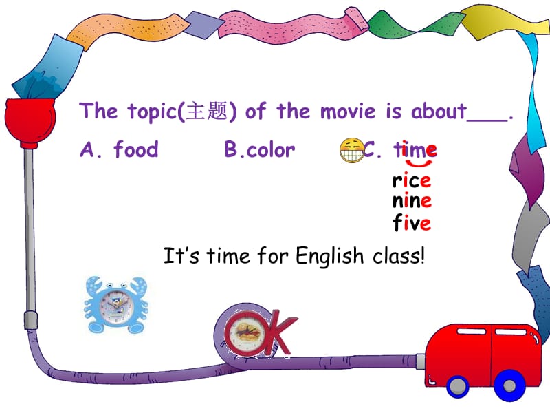 PEP小学英语课件：unit2　What time is it　A Lets talk.ppt_第2页