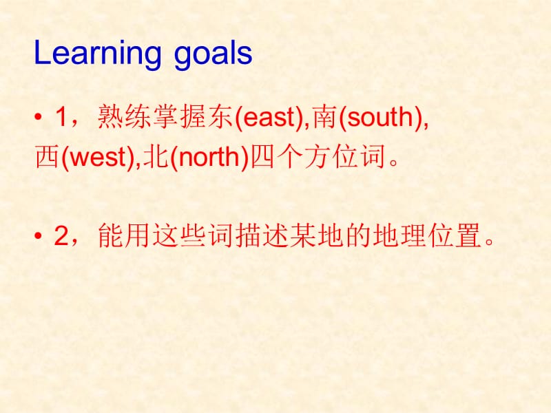 外研社版新标准小学英语（三年级起点）第七册 M2U2 New York is in the east of America课件.ppt_第2页