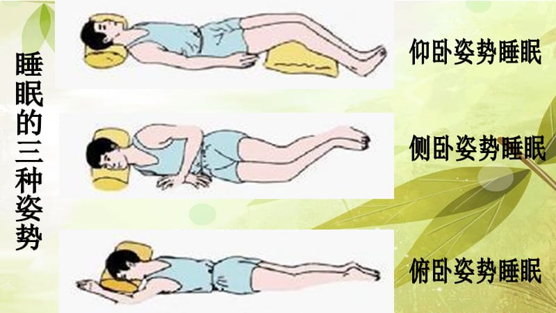 小学体育健康课件：《睡眠的正确姿势》 .ppt_第3页